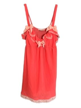 Victoria's Secret VS Vintage Milkmaid Ruffle Bow Lingerie Slip